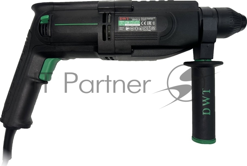 Перфоратор сетевой DWT SBHP08-26 BMC /800 Вт/3.7 Дж/до 5530 уд.в мин/до 1350 об.в мин/SDS-Plus/морозостойкий кабель/кейс/черный (SBHP08-26 BMC)