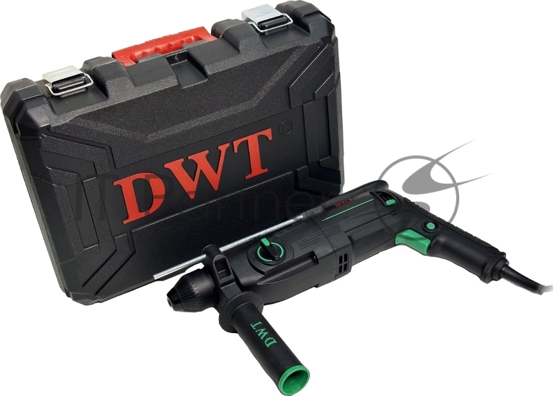 Перфоратор сетевой DWT SBHP08-26 BMC /800 Вт/3.7 Дж/до 5530 уд.в мин/до 1350 об.в мин/SDS-Plus/морозостойкий кабель/кейс/черный (SBHP08-26 BMC)