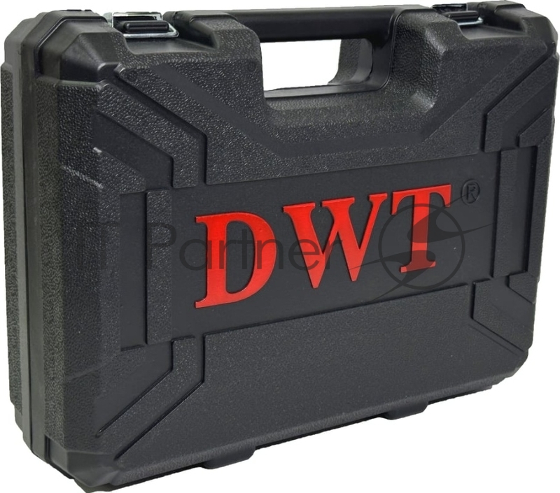 Гайковерт ударный аккумуляторный DWT ABWP-20 HDN-4C2 BMC /20В/500 Нм/2400 об.в мин/3000 уд.в мин/M12-M28/бесщеточный мотор/LED-подсветка/2 АКБ, 4 Ач/ЗУ/кейс/черный (ABWP-20 HDN-4C2 BMC)