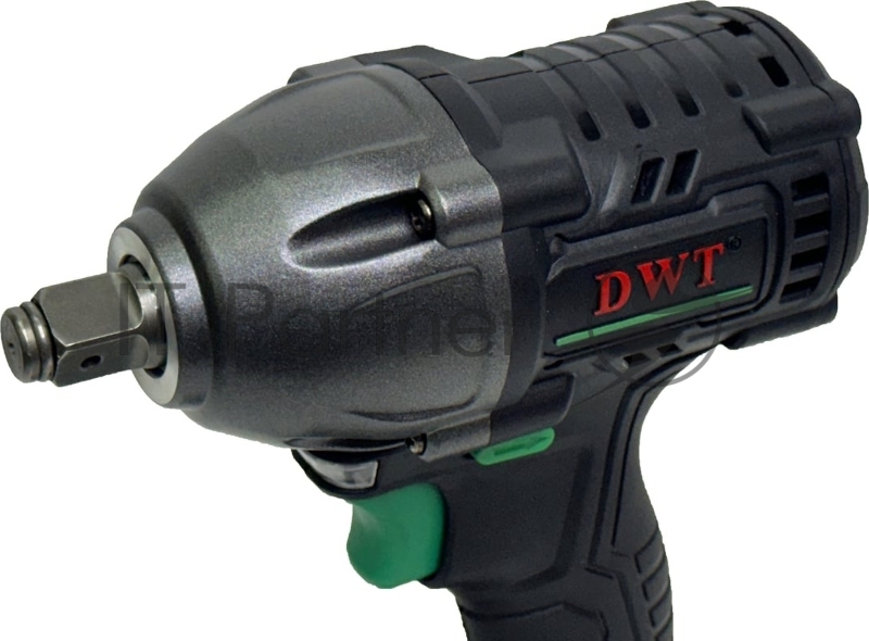Гайковерт ударный аккумуляторный DWT ABWP-20 HDN-4C2 BMC /20В/500 Нм/2400 об.в мин/3000 уд.в мин/M12-M28/бесщеточный мотор/LED-подсветка/2 АКБ, 4 Ач/ЗУ/кейс/черный (ABWP-20 HDN-4C2 BMC)