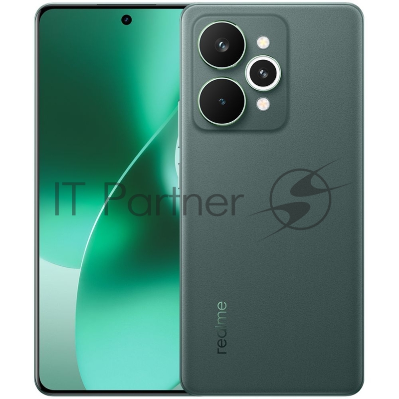 Смартфон Realme RMX5101 15 Pro 256Gb 8Gb зеленый моноблок 3G 4G 6.78 1264x2780 Android 15 50Mpix 802.11 a/b/g/n/ac/ax/be NFC GPS GSM900/1800 GSM1900