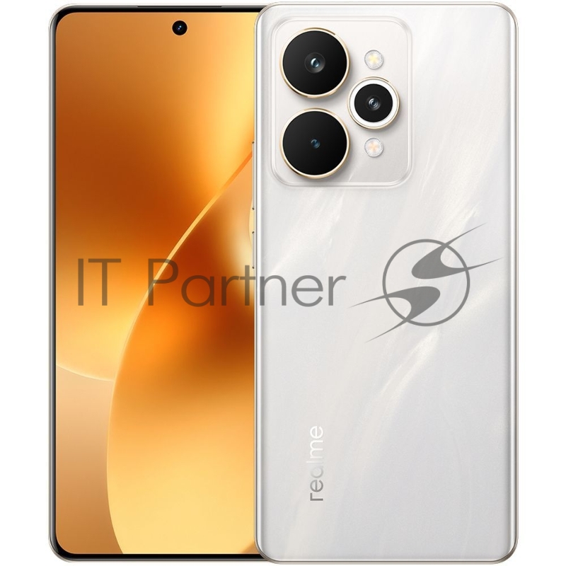 Смартфон Realme RMX5101 15 Pro 512Gb 12Gb белый моноблок 3G 4G 6.78 1264x2780 Android 15 50Mpix 802.11 a/b/g/n/ac/ax/be NFC GPS GSM900/1800 GSM1900