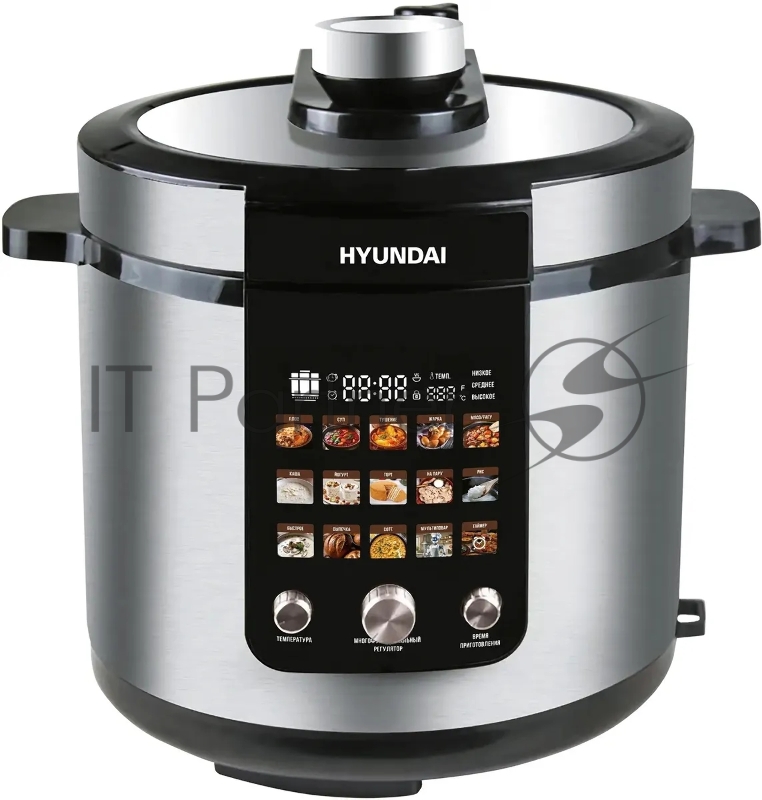 Мультиварка-скороварка Hyundai HYMC-2402 6л 1200Вт серебристый/черный