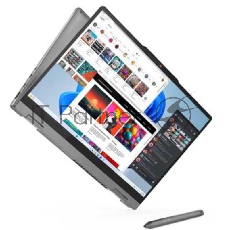 Ноутбук Lenovo IdeaPad 5 2-in-1 14IRH9 83KX0041PS (КЛАВ.РУС.ГРАВ.) Luna Grey 14 WUXGA (1920x1200) OLED 400nits Touch i7-13620H/16Gb/512Gb SSD/DOS/+Pen