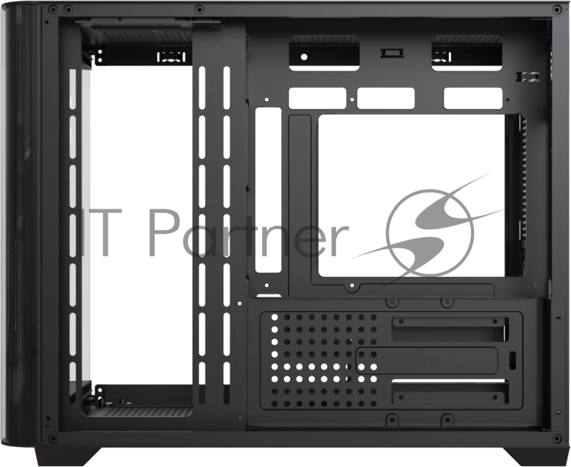 Корпус AeroCool / Formula Crystal U2M Floe черный без БП mATX 1xUSB3.0 1xUSB3.1 audio bott PSU