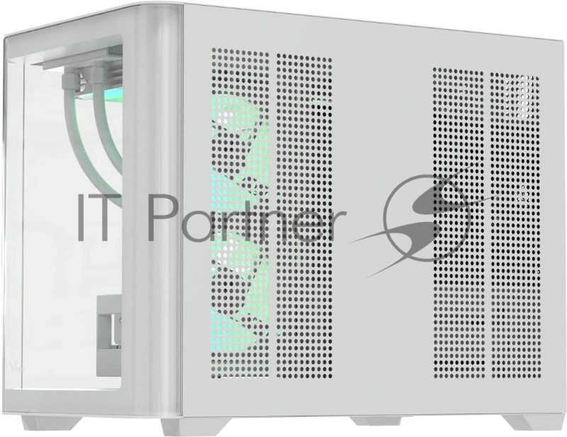 Корпус AeroCool / Formula Crystal U2M Floe белый без БП mATX 1xUSB3.0 audio bott PSU