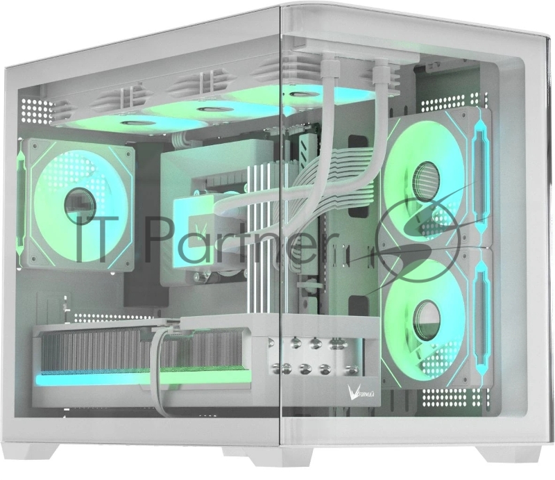 Корпус AeroCool / Formula Crystal U2M Floe белый без БП mATX 1xUSB3.0 audio bott PSU