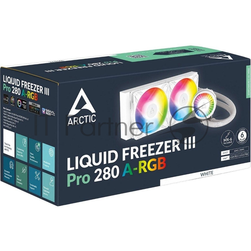 Жидкостная система охлаждения Cooling Arctic Liquid Freezer III Pro 280 A-RGB (White) Multi Compatible All-In-One CPU Water Cooler (ACFRE00187A)