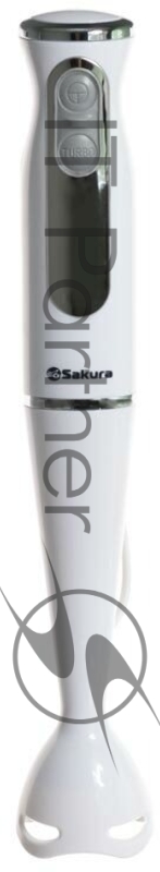 Блендер SAKURA SA-6248W 600Вт погружной пласт.насадка