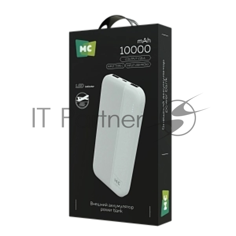 Портативный аккумулятор MORE CHOICE (4620202552907) PB25-10 White - 10000mAh 2USB