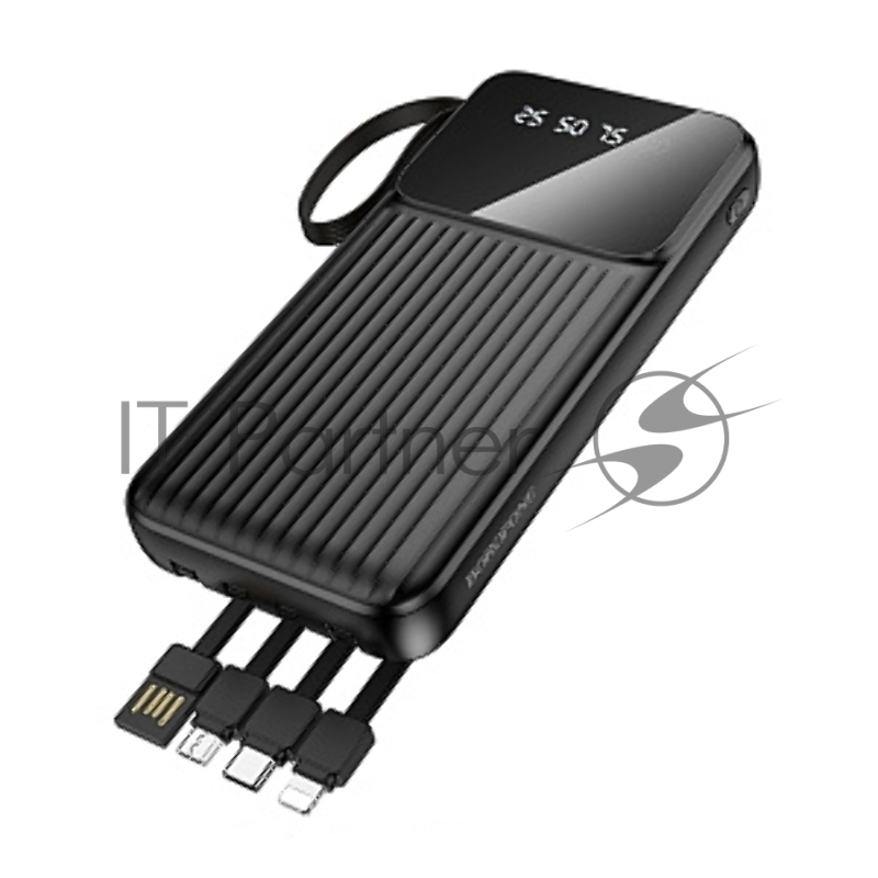 Портативный аккумулятор BOROFONE (6941991120046) BJ76 Black - 10000mAh 2USB