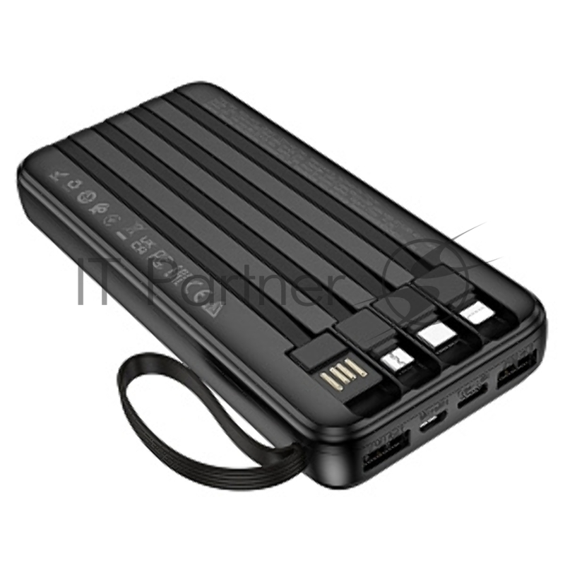 Портативный аккумулятор BOROFONE (6941991120046) BJ76 Black - 10000mAh 2USB