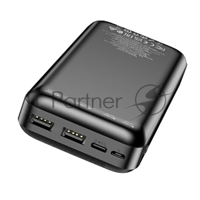 Портативный аккумулятор BOROFONE (6974443388015) BJ27A Black - 20000mAh 2USB