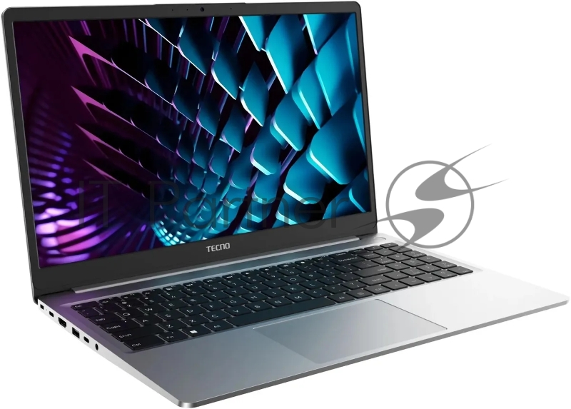 Ноутбук Tecno MegaBook K15SRA Core i3 1315U 16Gb SSD512Gb Intel UHD Graphics 15.6 IPS FHD (1920x1080) Windows 11 Home grey WiFi BT Cam 6060mAh (71003300532)