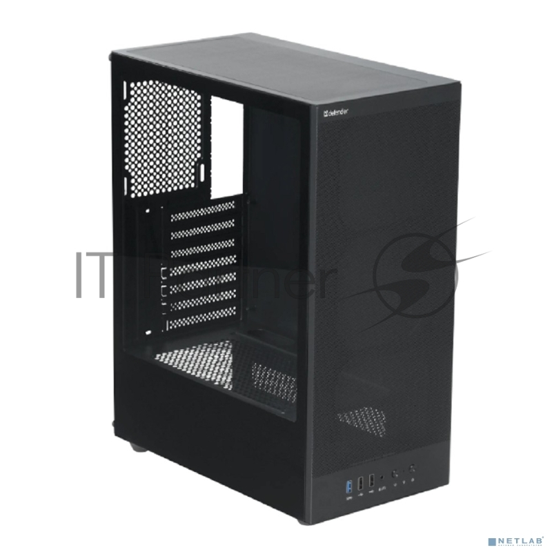 Корпус компьютерный Defender RaptorX черный, ATX, USB3.0, w/o fans