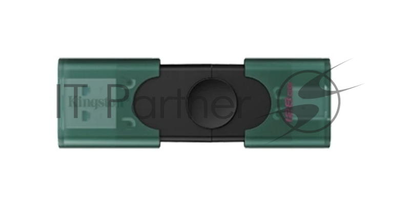 Флеш Диск Kingston 128Gb DataTraveler <DTDEG2/128GB>, USB3.2, Type-C, зеленая