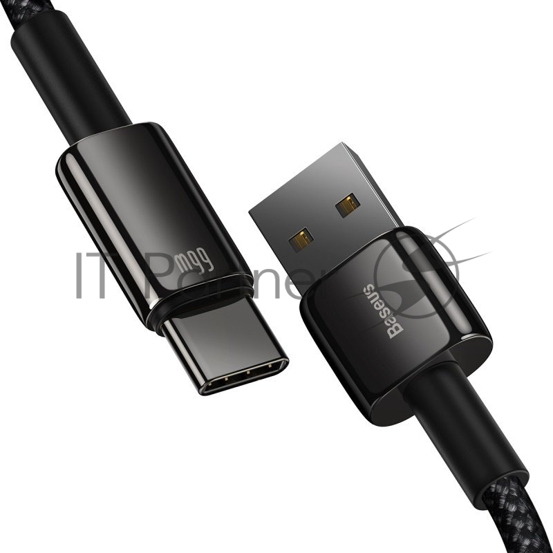 Кабель Baseus CATWJ-C01 Tungsten Gold Fast Charging Data Cable USB to Type-C 66W 2m Black
