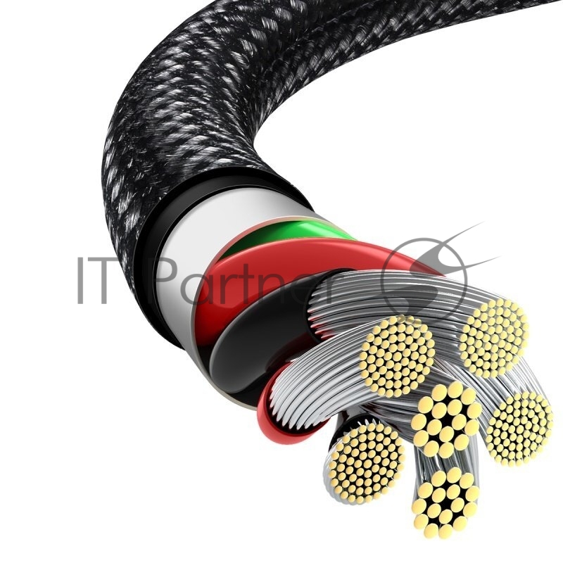 Кабель Baseus CATWJ-C01 Tungsten Gold Fast Charging Data Cable USB to Type-C 66W 2m Black