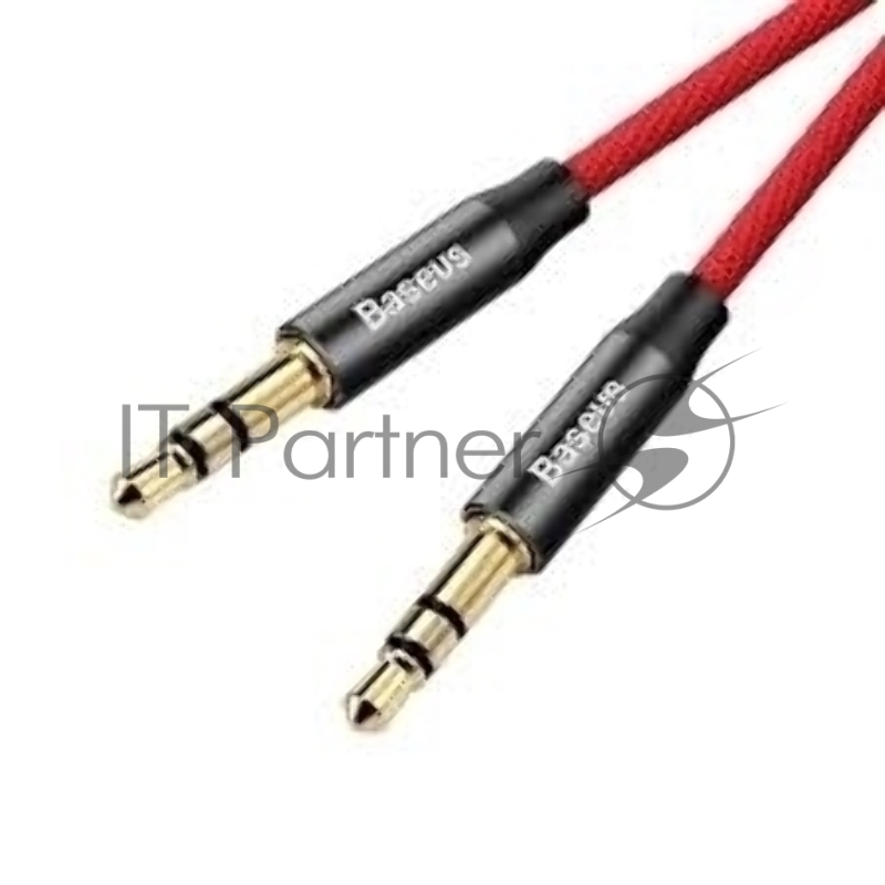 Кабель Baseus CAM30-C91 Yiven Audio Cable M30 AUX 3.5mm (M) to AUX 3.5mm (M) 1.5m Red+Black