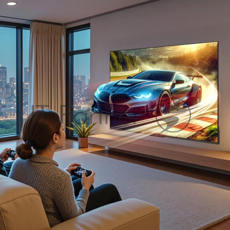 Телевизор QLED Skyworth 75 75Q66H Google TV Frameless черный/серебристый 4K Ultra HD 60Hz DVB-T DVB-T2 DVB-C DVB-S DVB-S2 USB WiFi Smart TV