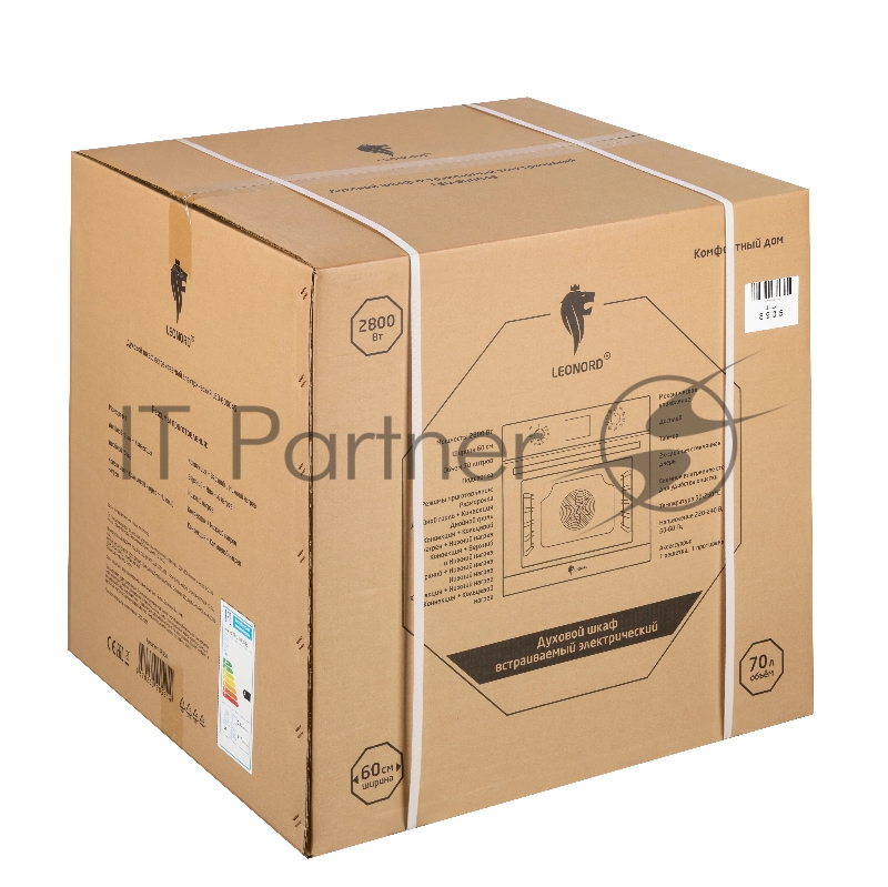 Духовой шкаф встраиваемый электрический LEONORD LEO-60004S (109594)