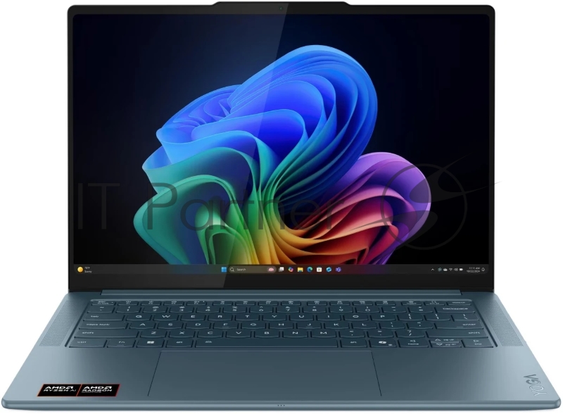 Ноутбук Lenovo Yoga Pro 7 14AKP10 Ryzen AI 7 350 32Gb SSD1Tb AMD Radeon 860M 14.5 OLED 3K (2944x1840) без ОС turquoise WiFi BT Cam (83KG0013RK)