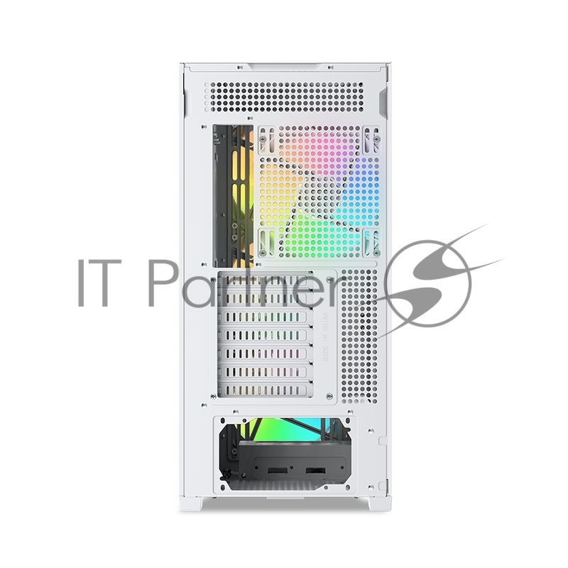 Корпус ПК без блока питания SAMA Z60 White, Midi-Tower, TG, 4x140mm ARGb, 2xUSB 3.0 + 1xUSB 3.1 Type-C, E-ATX, ATX, mATX, mITX White