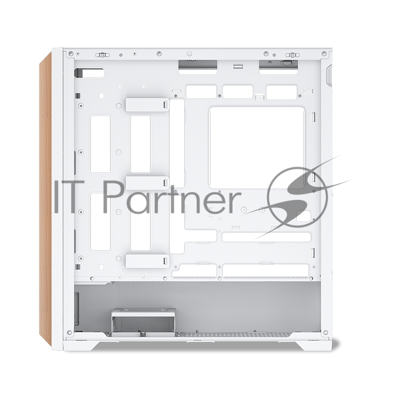 Корпус ПК без блока питания SAMA Z60 White, Midi-Tower, TG, 4x140mm ARGb, 2xUSB 3.0 + 1xUSB 3.1 Type-C, E-ATX, ATX, mATX, mITX White