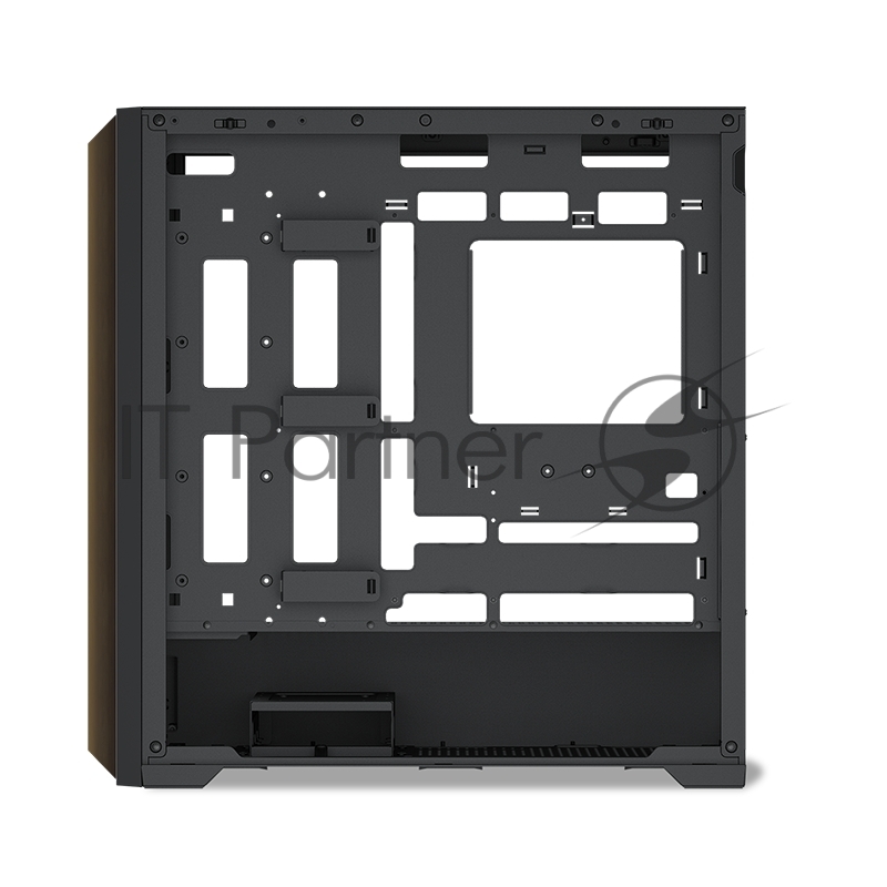 Корпус ПК без блока питания SAMA Z60 Black, Midi-Tower, TG, 4x140mm ARGb, 2xUSB 3.0 + 1xUSB 3.1 Type-C, E-ATX, ATX, mATX, mITX черный