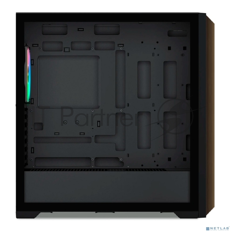 Корпус ПК без блока питания SAMA Z60 Black, Midi-Tower, TG, 4x140mm ARGb, 2xUSB 3.0 + 1xUSB 3.1 Type-C, E-ATX, ATX, mATX, mITX черный