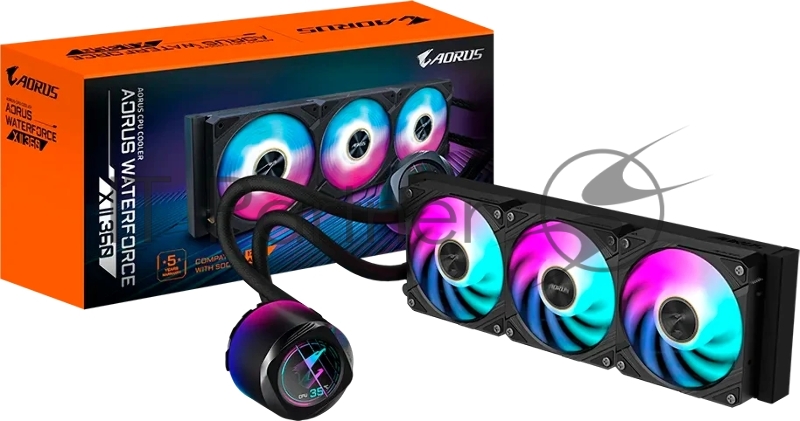 Кулер для процессора Gigabyte MULTI SOCKET GP-AORUS WATERFORCE X II 360