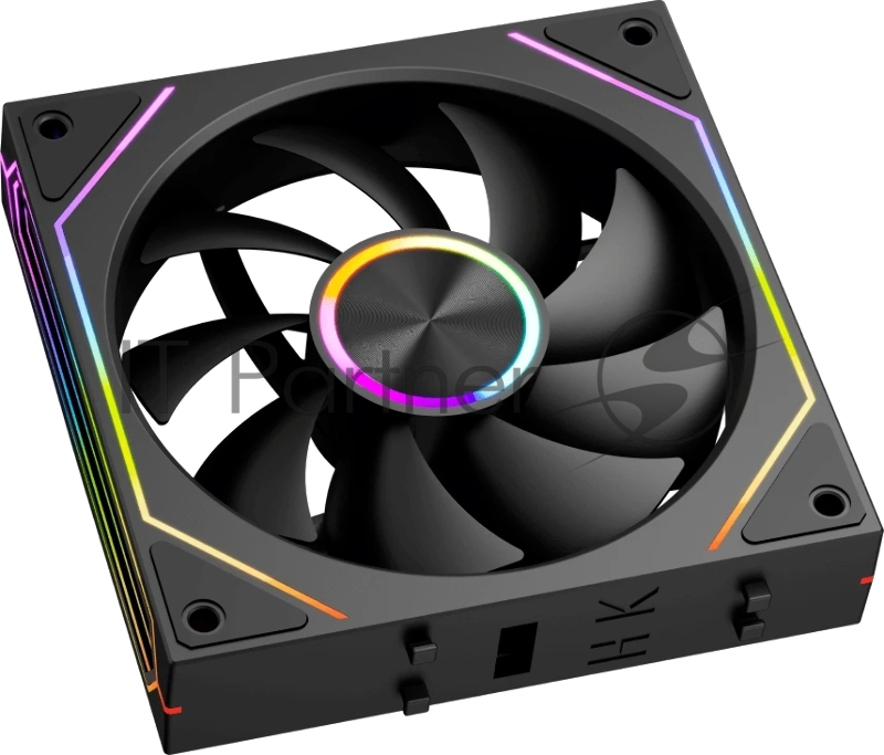 Вентилятор для корпуса PcCooler F3 X120 BK ARGB 120х120x25 черный 4-pin 28.4дБ (F3X120-BKAC012-GL) Ret