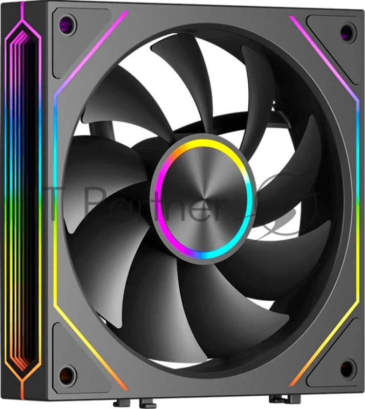 Вентилятор для корпуса PcCooler F3 X120 BK ARGB 120х120x25 черный 4-pin 28.4дБ (F3X120-BKAC012-GL) Ret