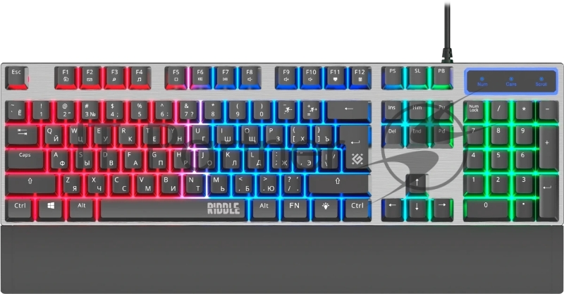 Клавиатура DEFENDER (45405) Riddle GK-405 RU, черный