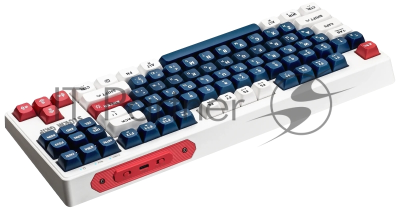 Клавиатура DEFENDER (45188) Storm Grip GK-188 RU,белый/синий