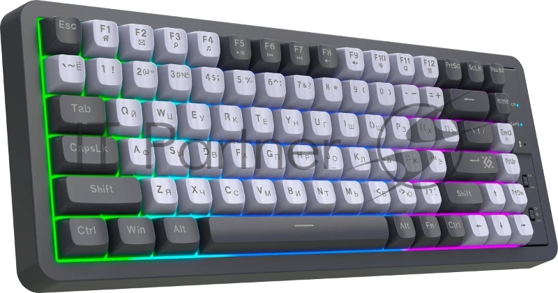 Клавиатура DEFENDER (45325) Maro GK-325 RU,белый/серый