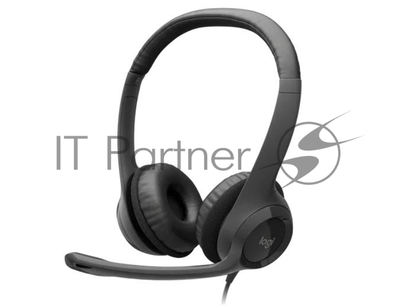 Гарнитура Logitech Headset Logitech H390 USB черный