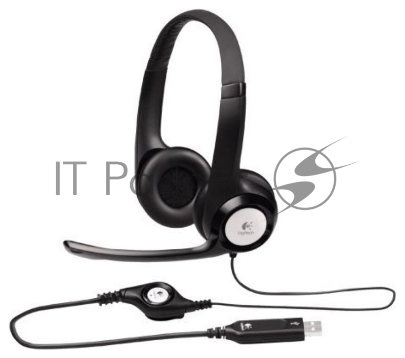 Гарнитура Logitech Headset Logitech H390 USB черный