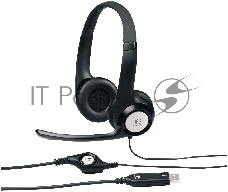Гарнитура Logitech Headset Logitech H390 USB черный