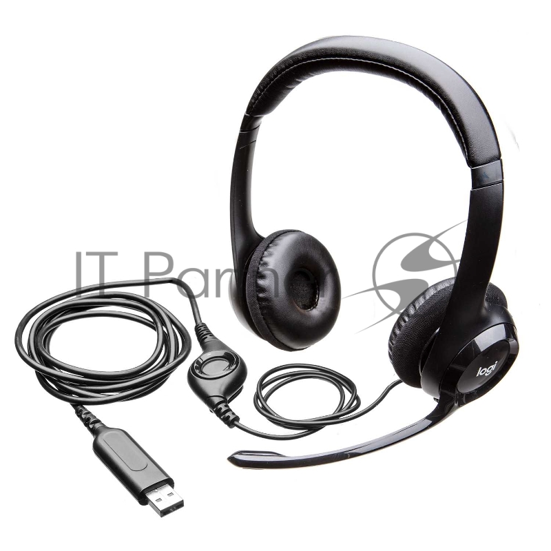 Гарнитура Logitech Headset Logitech H390 USB черный