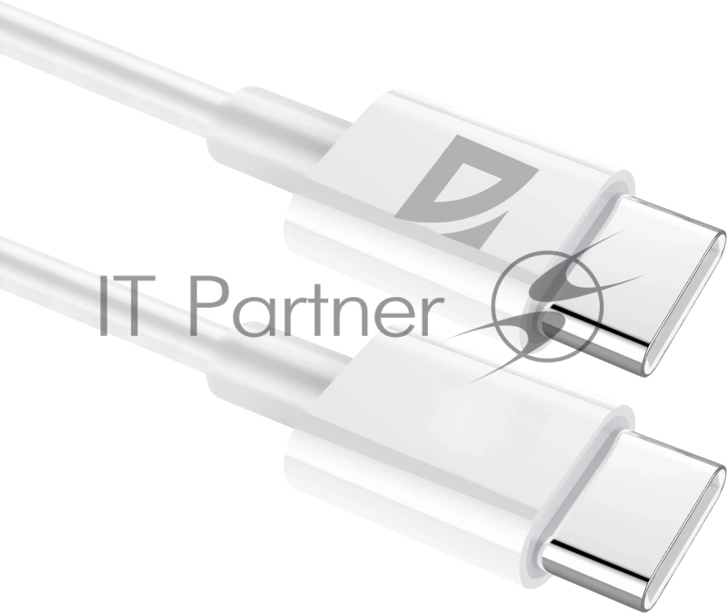Кабель DEFENDER (87507) USB F182 TypeC-TypeC 1м, 30 Вт, PD,TPE,белый