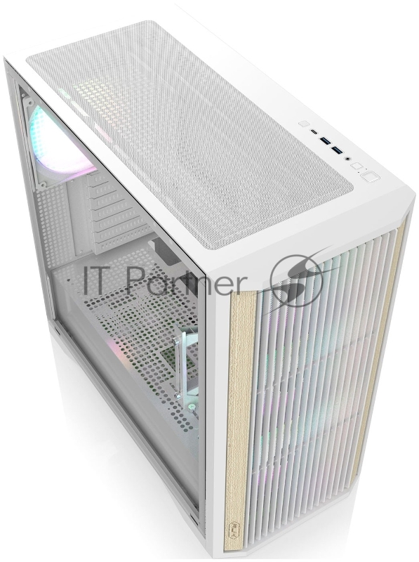 Корпус без блока питания/ Case Raijintek AGOS MAX-MS4, Midi-Tower, TG, 4x140mm ARGB, 2xUSB 3.0 + 1xUSB Type-C, E-ATX, ATX, mATX, mITX White