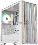 Корпус без блока питания/ Case Raijintek AGOS MAX-MS4, Midi-Tower, TG, 4x140mm ARGB, 2xUSB 3.0 + 1xUSB Type-C, E-ATX, ATX, mATX, mITX White