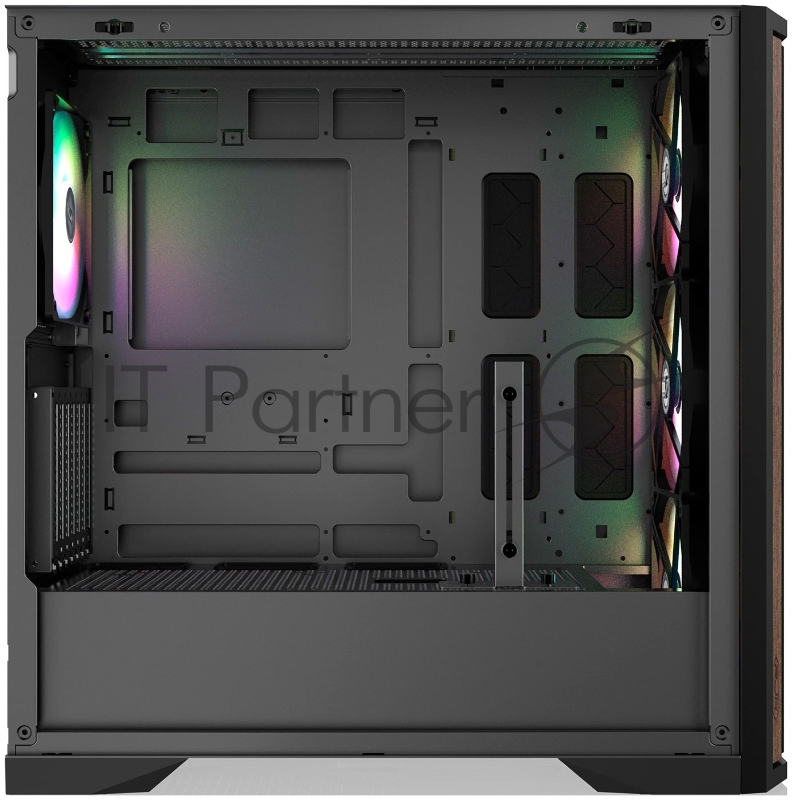 Корпус без блока питания/ Case Raijintek AGOS MAX-MS4, Midi-Tower, TG, 4x140mm ARGB, 2xUSB 3.0 + 1xUSB Type-C, E-ATX, ATX, mATX, mITX Black