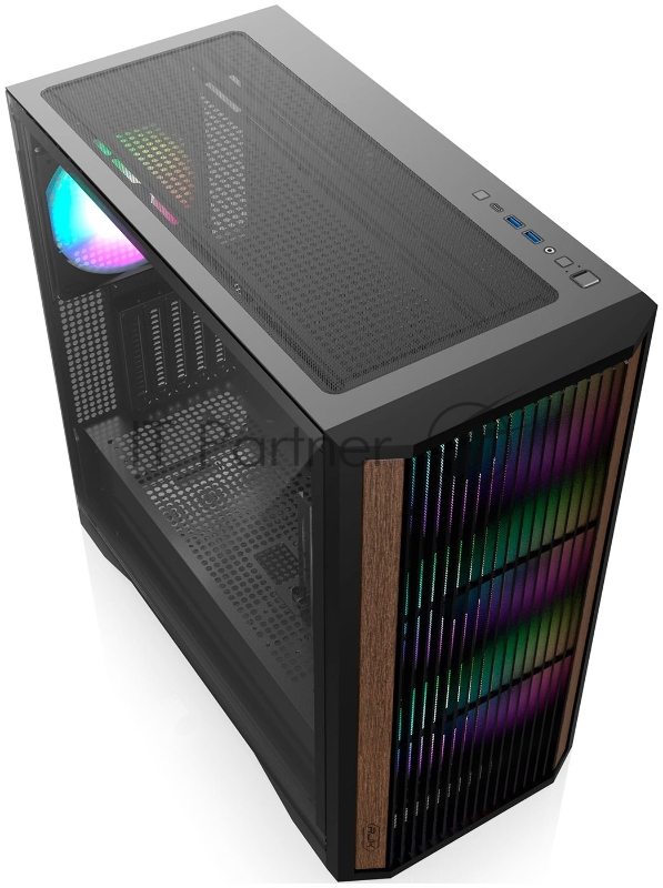 Корпус без блока питания/ Case Raijintek AGOS MAX-MS4, Midi-Tower, TG, 4x140mm ARGB, 2xUSB 3.0 + 1xUSB Type-C, E-ATX, ATX, mATX, mITX Black