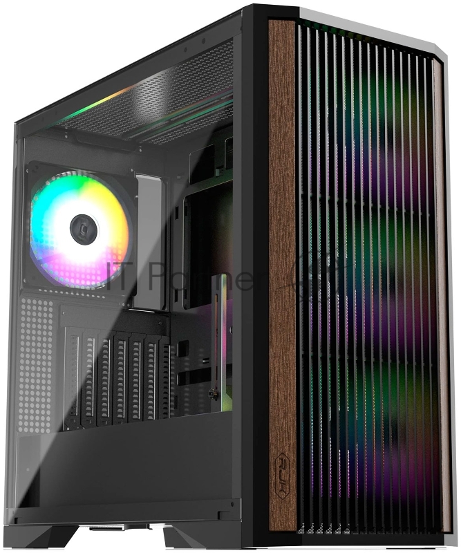 Корпус без блока питания/ Case Raijintek AGOS MAX-MS4, Midi-Tower, TG, 4x140mm ARGB, 2xUSB 3.0 + 1xUSB Type-C, E-ATX, ATX, mATX, mITX Black