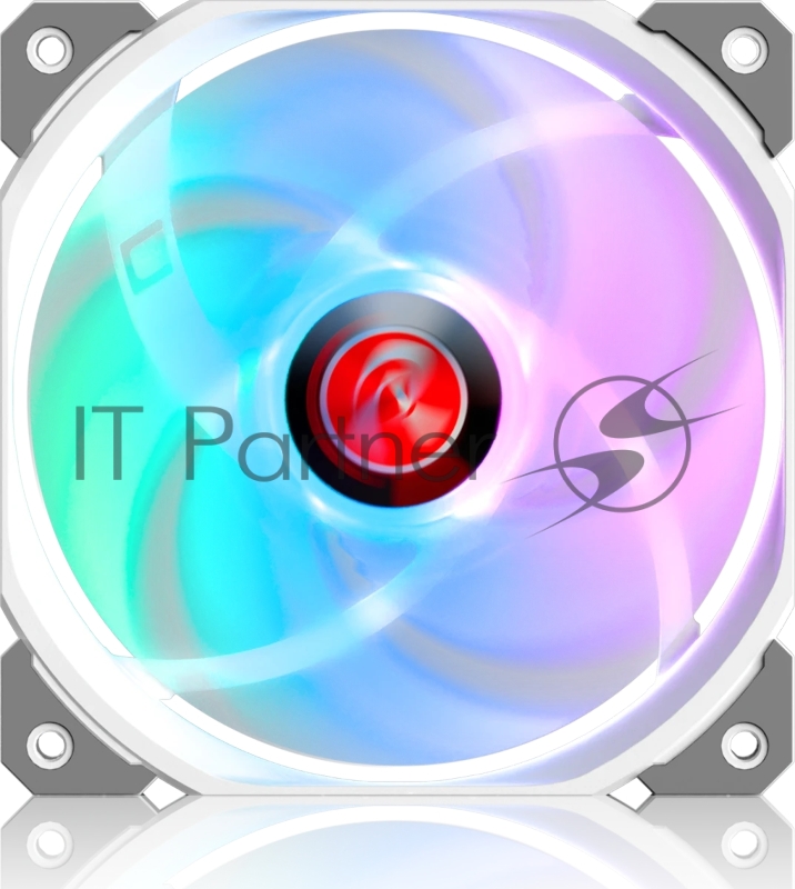 Вентилятор корпусный/ Case Cooler Raijintek AGERAS 12 ARGB-1 (120x120x25mm, 4-pin PWM, 67.38CFM, 33dBA, 2200RPM, White)