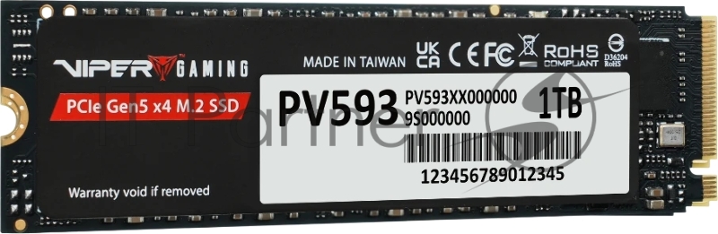 Накопитель SSD M.2 PCIE 1TB 2280 NVMe PV593P1TBM28H PATRIOT