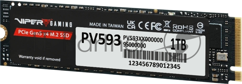 Накопитель SSD M.2 PCIE 1TB 2280 NVMe PV593P1TBM28H PATRIOT