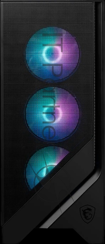 Компьютерный корпус без блока питания Case MSI MAG FORGE 321R AIRFLOW, Midi-Tower, TG, 4x120mm ARGB, 2xUSB 3.2, 1xUSB 3.2 Type-C, ATX, mATX, mITX Black